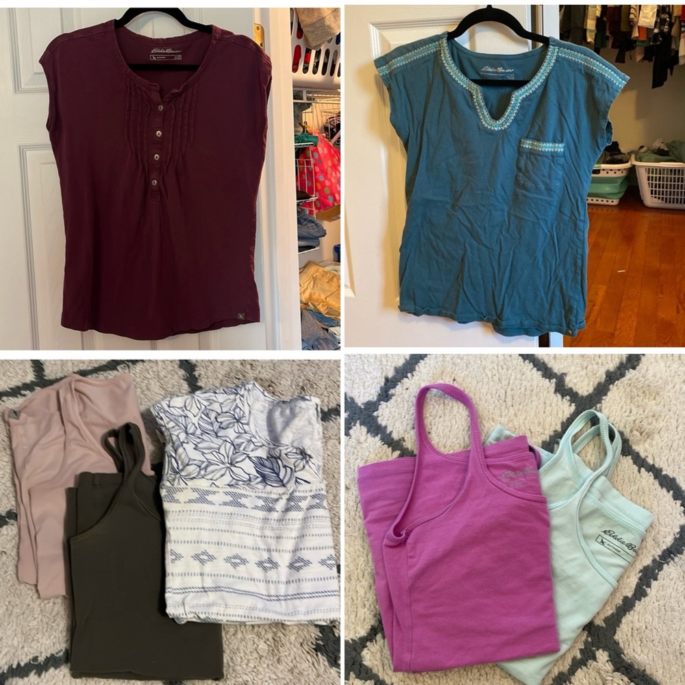 Bundle of 7 Eddie Bauer tops, size XS